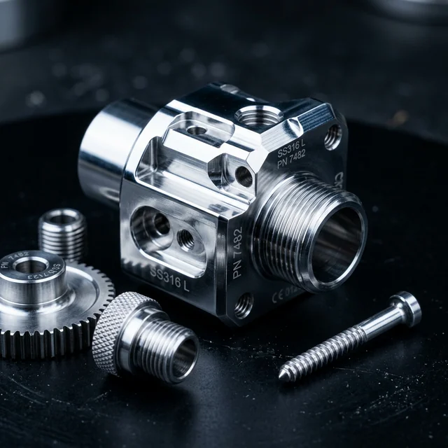 CNC işlenmiş paslanmaz çelik parçalar — 304 ve 316L paslanmaz çelik CNC üretim