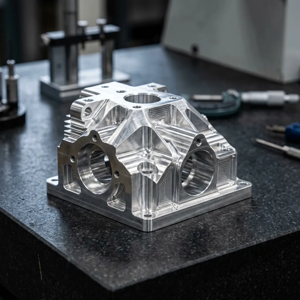 5 eksen CNC ile işlenmiş hassas Alüminyum 6061 havacılık parçası